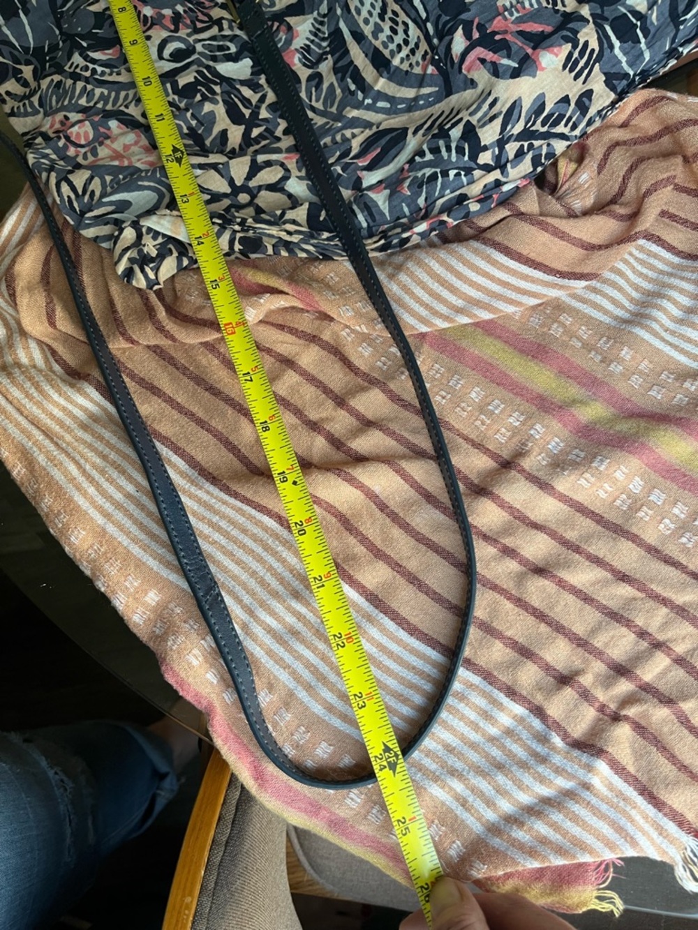 HOBO Navy Leather Crossbody with Gold Zippers - Picture 6 of 10